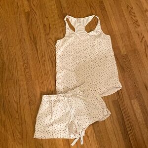 Calvin Klein Ladies Small Tank Top Shorts Sleepwear Set Hearts